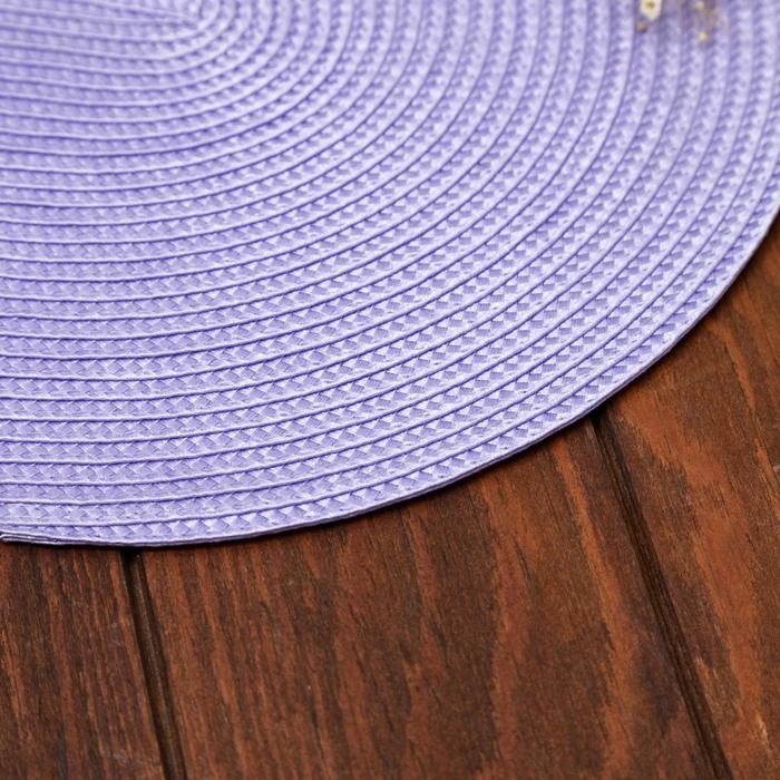 Салфетка сервировочная Доляна Салфетка сервировочная Доляна "Овал", цв.сиреневый, 45*30 см