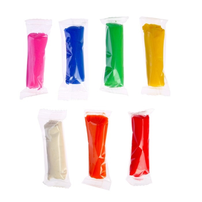 Набор теста для лепки №1, 7 цветов по 14 г Набор теста для лепки №1, 7 цветов по 14 г