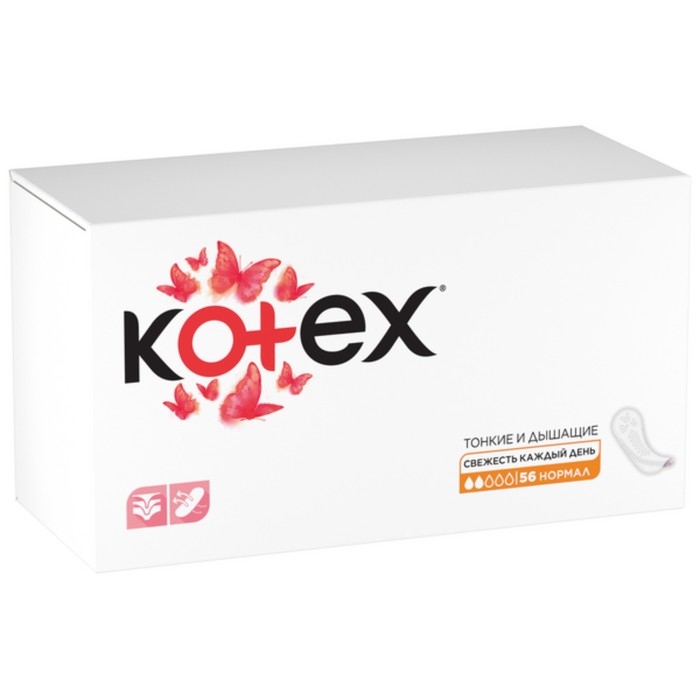 Ежедневные прокладки Kotex Normal, 56 шт. Ежедневные прокладки Kotex Normal, 56 шт.