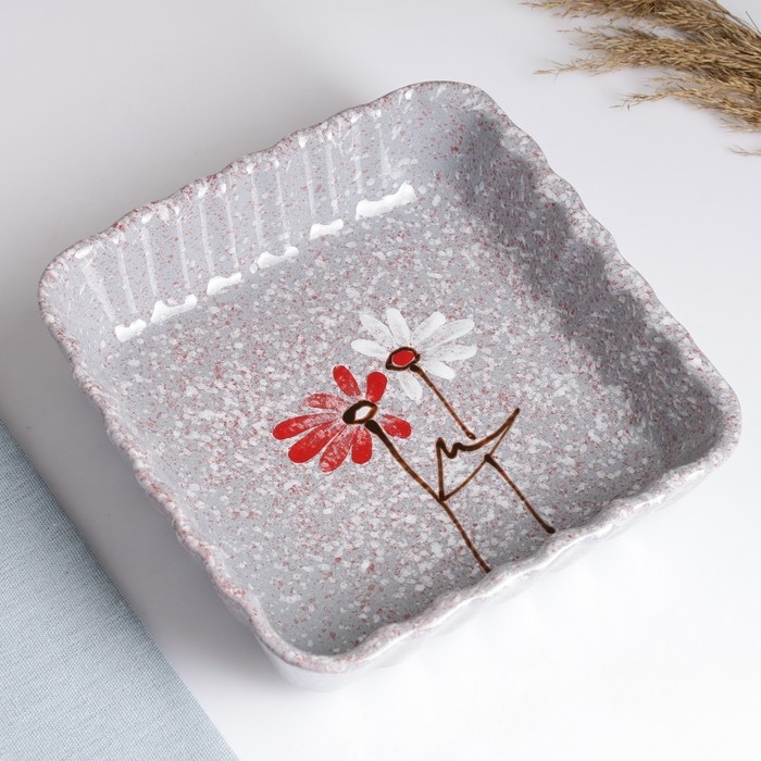 Емкость для запекания Емкость для запекания "Волна квадратная" 1,5л / 6,5х23х23см, дуэт