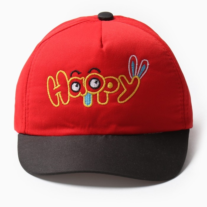 Кепка детская MINAKU Кепка детская MINAKU "Happy", цв. красный, р-р 46-48