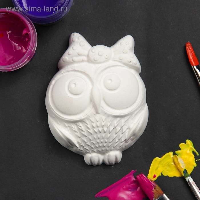 Фигура для раскраски Фигура для раскраски "Сова" 9х7см