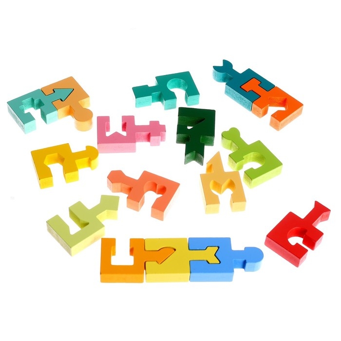 Детский развивающий конструктор «Собери по частям» 16 × 16 × 1,5 см Детский развивающий конструктор «Собери по частям» 16 × 16 × 1,5 см