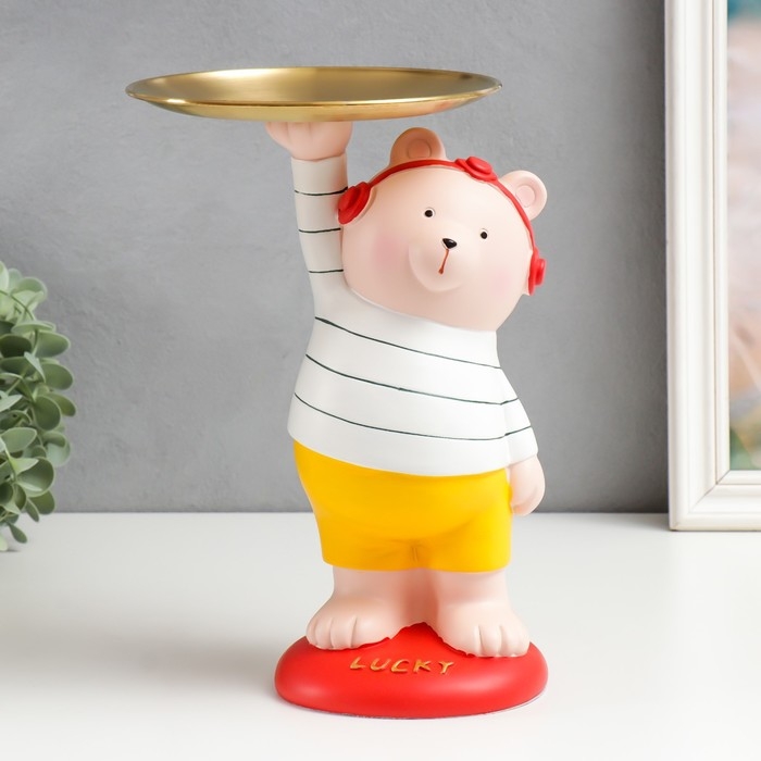 Сувенир полистоун подставка Сувенир полистоун подставка "Медвежонок в жёлтых шортиках" 28х17х21 см