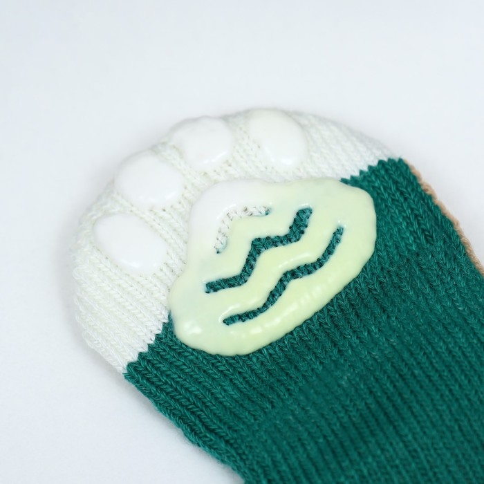 Носки нескользящие  Носки нескользящие "Олени", размер S (2,5/3,5 * 6 см), набор 4 шт