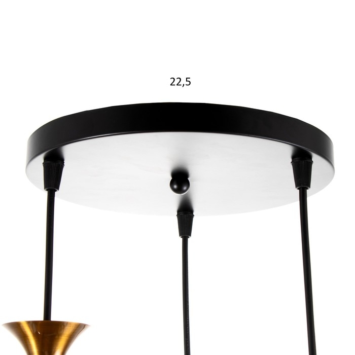 Светильник BayerLux Светильник BayerLux "Инфинити" 3хE27 40Вт черный 40х40х100 см