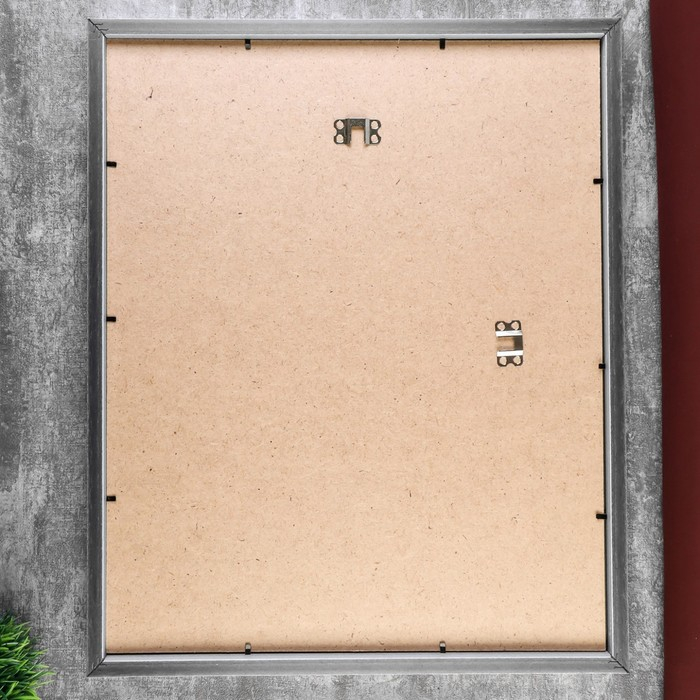 Фоторамка пластик Фоторамка пластик "МИРАМ" 40х50 см, 021 серебро (пластиковый экран)