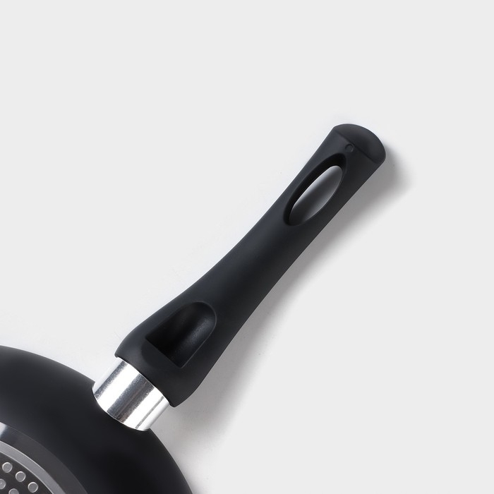 Сковорода Доляна Basic, d=26 см, пластиковая ручка, антипригарное покрытие, индукция, цвет чёрный Сковорода Доляна Basic, d=26 см, пластиковая ручка, антипригарное покрытие, индукция, цвет чёрный