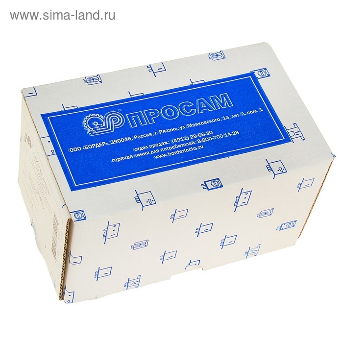 Замок накладной ПРОСАМ ЗНД-1А (88400), серый Замок накладной ПРОСАМ ЗНД-1А (88400), серый