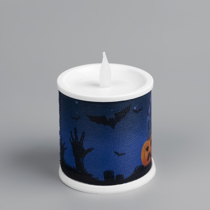 Светодиодная фигура «Свеча с тыквами» 7.5 × 10 × 7.5 см, пластик, батарейки AG13х3 (в комплекте), свечение тёплое белое Светодиодная фигура «Свеча с тыквами» 7.5 × 10 × 7.5 см, пластик, батарейки AG13х3 (в комплекте), свечение тёплое белое