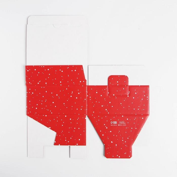 Коробка подарочная новогодняя складная «Зимний город», 15 х 15 х 7 см, Новый год Коробка подарочная новогодняя складная «Зимний город», 15 х 15 х 7 см, Новый год