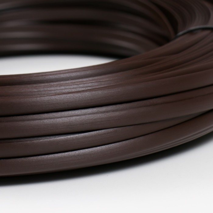 Ротанг искусственный гладкий 8 мм 100 м полумесяц (венге) Ротанг искусственный гладкий 8 мм 100 м полумесяц (венге)