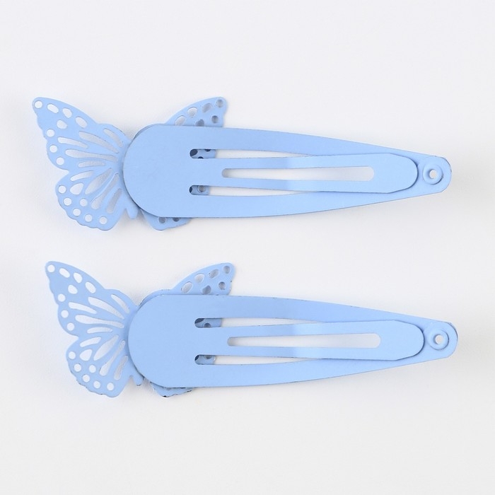 Заколки для волос с бабочками «Самой прекрасной», 2 шт. Заколки для волос с бабочками «Самой прекрасной», 2 шт.