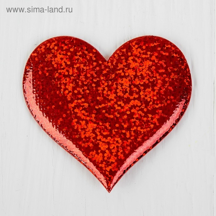 Сердечки декоративные, набор 12 шт., размер 1 шт: 6,5×6 см, цвет красный Сердечки декоративные, набор 12 шт., размер 1 шт: 6,5×6 см, цвет красный