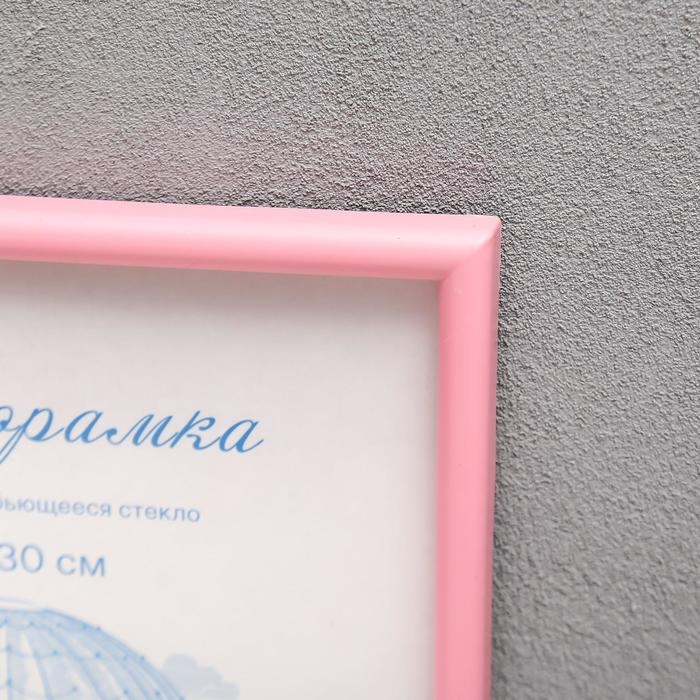 Фоторамка пластик L-4 21х30 см Розовый (пластиковый экран) Фоторамка пластик L-4 21х30 см Розовый (пластиковый экран)