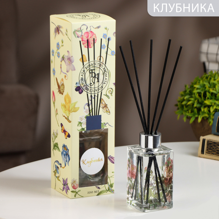 Диффузор ароматический "Артдекор", 100 мл, клубника, "Богатство Аромата"