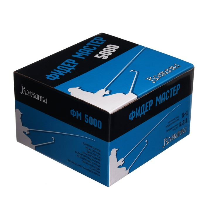 Катушка б/и Катушка б/и "Волжанка" Фидер Мастер 5000, 5+1 подшипник, 5.2:1