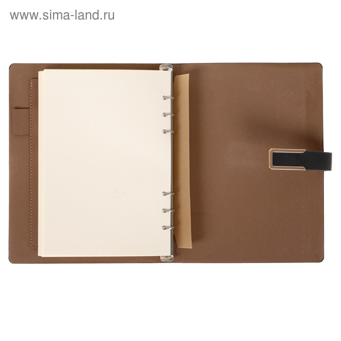 Органайзер на кольцах А5, 90 листов в линейку, с хлястиком, МИКС Органайзер на кольцах А5, 90 листов в линейку, с хлястиком, МИКС