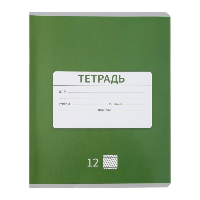 Комплект тетрадей из 10 штук, 12 листов в частую косую линию Calligrata "Однотонная Новая Школьная", обложка мелованная бумага, ВД-лак, блок офсет, 5 видов по 2 штуки