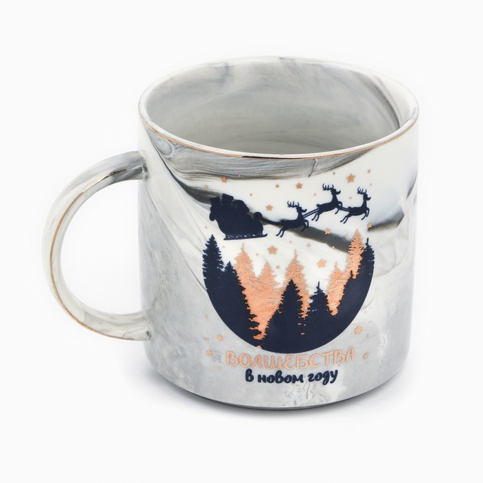 Кружка новогодняя керамическая «Согрею», 350 мл Кружка новогодняя керамическая «Согрею», 350 мл