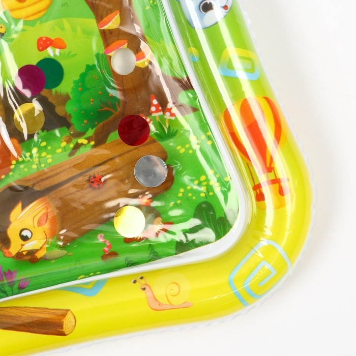 Акваковрик надувной развивающий водный коврик «Веселые Зверята», 80х50 см, Крошка Я Акваковрик надувной развивающий водный коврик «Веселые Зверята», 80х50 см, Крошка Я