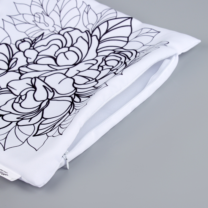 Наволочка под раскраску «Пионы», 30 х 30 см Наволочка под раскраску «Пионы», 30 х 30 см