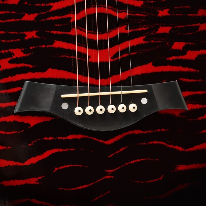 Акустическая гитара Music Life QD-H38Q-hw, красная Акустическая гитара Music Life QD-H38Q-hw, красная