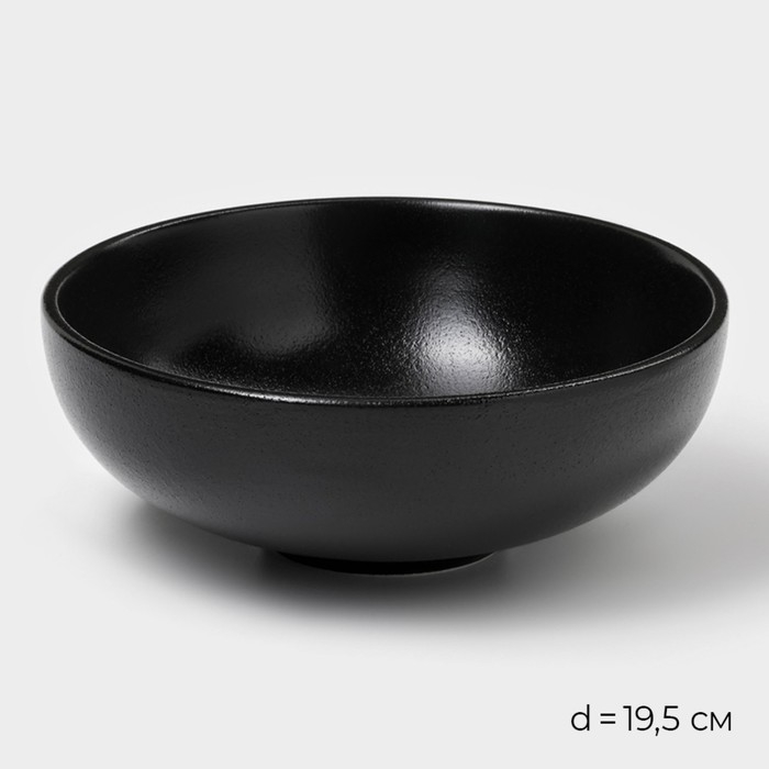 Набор салатников керамических Magistro Carbon, 3 предмета: d=11/16/19,5 см, 250/650/1,2 л Набор салатников керамических Magistro Carbon, 3 предмета: d=11/16/19,5 см, 250/650/1,2 л