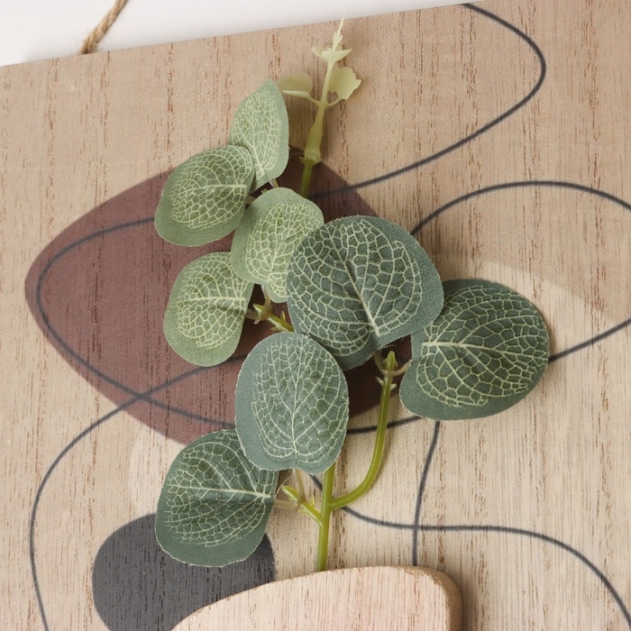 Крючки декоративные дерево Крючки декоративные дерево "Абстракция. Каракули. Цветок" 1,5х19,5х23,5 см