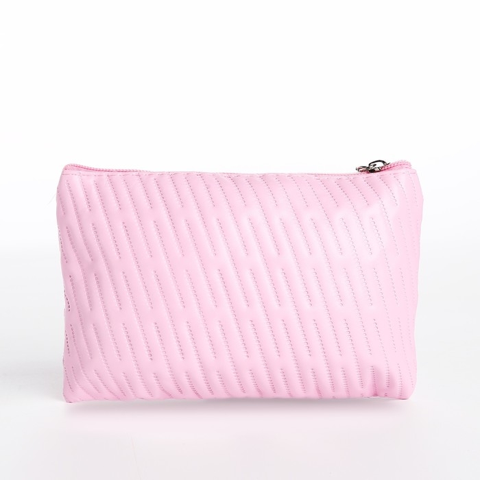 Косметичка на молнии, цвет розовый