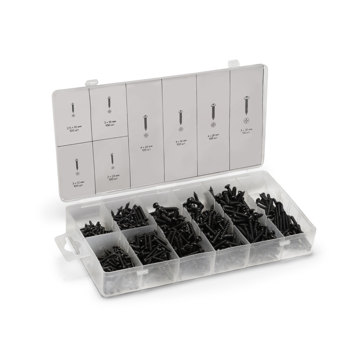 Набор саморезов ТУНДРА krep, 750 предметов Набор саморезов ТУНДРА krep, 750 предметов