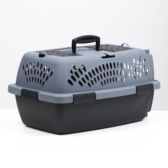 Переноска для животных с металлической дверью, 49 х 32 х 27, Серая Переноска для животных с металлической дверью, 49 х 32 х 27, Серая