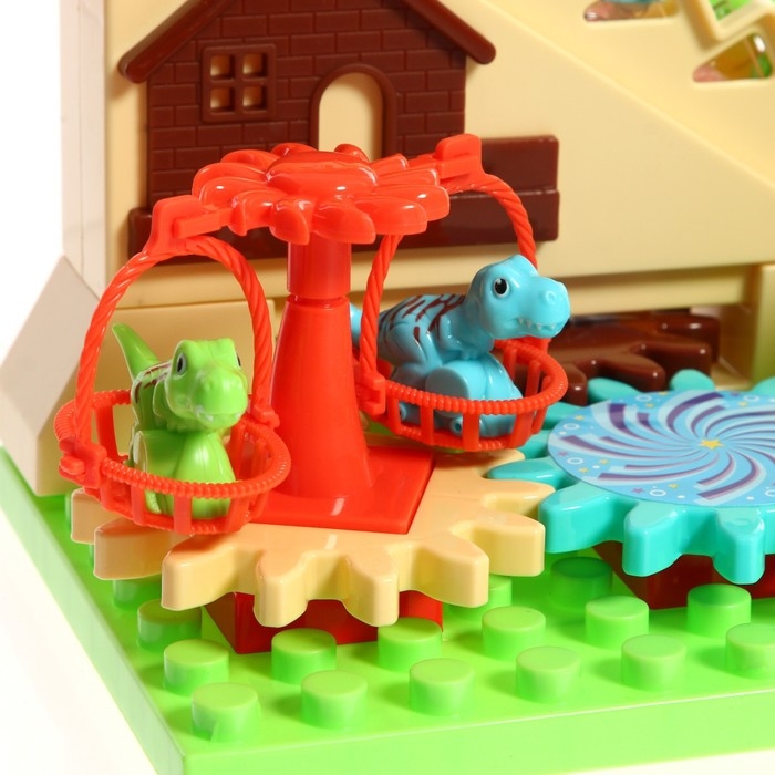 Конструктор развивающий с шестерёнками «Дино Мир», 33 детали Конструктор развивающий с шестерёнками «Дино Мир», 33 детали