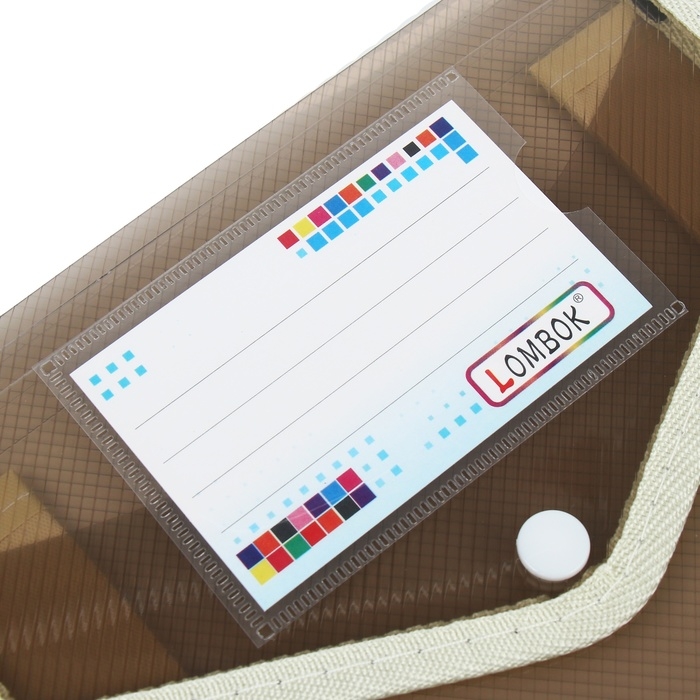 Папка-конверт на кнопке А5, 500 мкр, с расширением, вертикальная, карман для визиток, МИКС Папка-конверт на кнопке А5, 500 мкр, с расширением, вертикальная, карман для визиток, МИКС