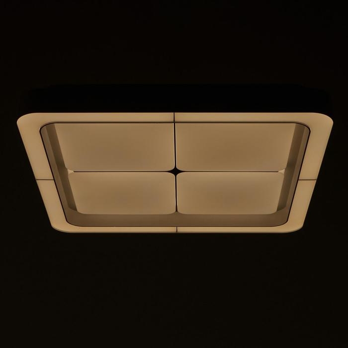 Люстра с ПДУ 60407/1 LED 144Вт диммер 3000-6000К белый 50х50х8 см BayerLux