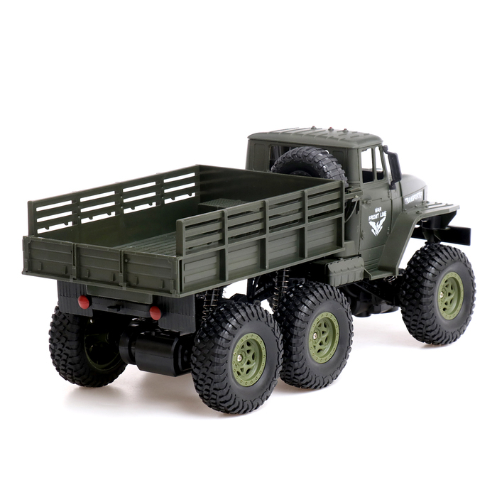 Грузовик радиоуправляемый «Фургон», привод 4WD, работает от аккумулятора,1:16, цвет зелёный Грузовик радиоуправляемый «Фургон», привод 4WD, работает от аккумулятора,1:16, цвет зелёный