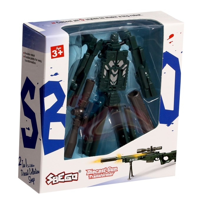 Робот «Снайперская винтовка», трансформируется, с металлическими элементами Робот «Снайперская винтовка», трансформируется, с металлическими элементами