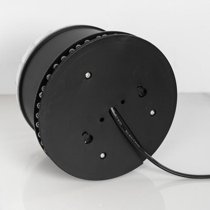 Световой прибор «Вокруг сферы» 12 см, динамик, свечение RGB, 220 В, чёрный Световой прибор «Вокруг сферы» 12 см, динамик, свечение RGB, 220 В, чёрный