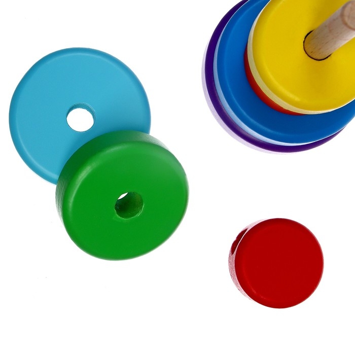 Пирамидка деревянная маленькая «Круг» Пирамидка деревянная маленькая «Круг»