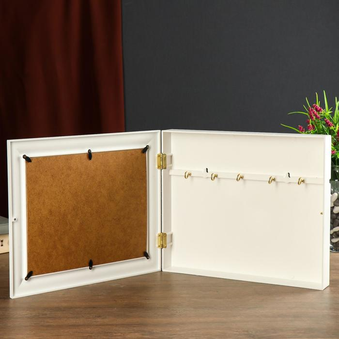 Ключница Ключница "Орхидея" Белый 26,5х31,5х4,5 см