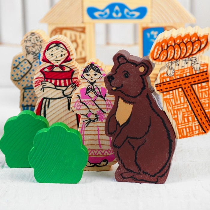 Конструктор «Сказки. Маша и медведь», 17 деталей Конструктор «Сказки. Маша и медведь», 17 деталей