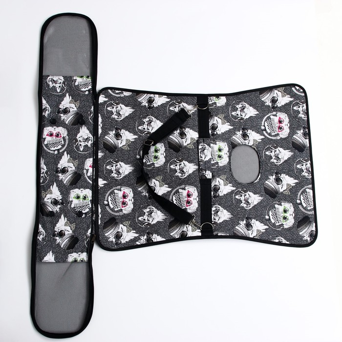 Сумка - переноска для животных  Сумка - переноска для животных "Зимние коты", размер L, 53 х 21 х 29 см