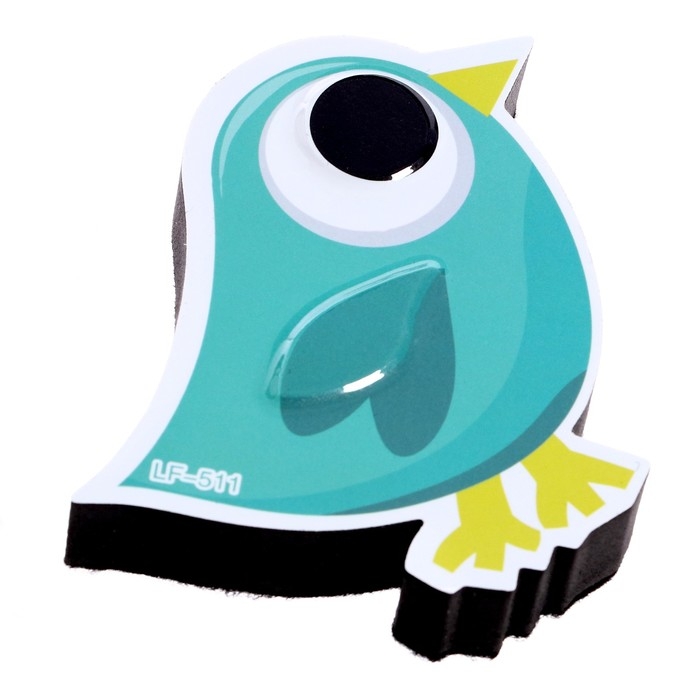 Губка магнитная для маркерной доски «Птичка», 2х10х9 см Губка магнитная для маркерной доски «Птичка», 2х10х9 см