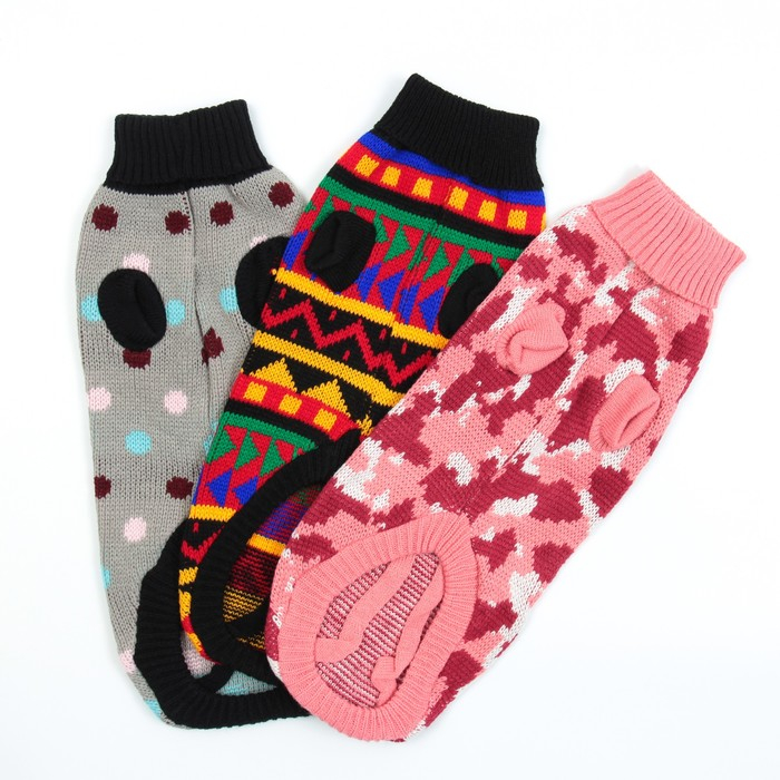 Свитер, размер 16 (ДС 45-60, ОШ 20-37, ОГ 37-52 см), микс расцветок Свитер, размер 16 (ДС 45-60, ОШ 20-37, ОГ 37-52 см), микс расцветок