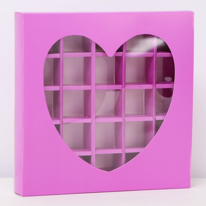 Коробка для конфет 25 шт, 22 х 22 х 3,5 см. Кондитерская упаковка Коробка для конфет 25 шт, 22 х 22 х 3,5 см. Кондитерская упаковка