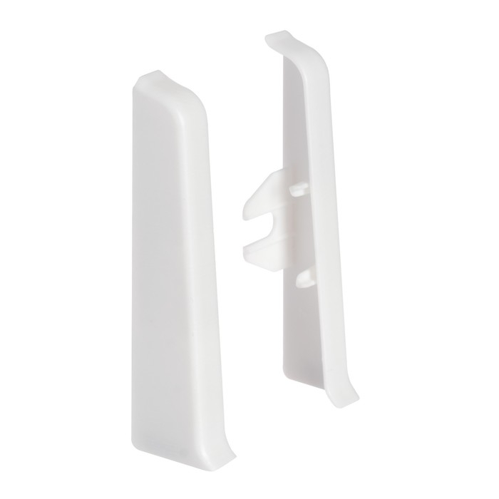 Торцевые (пара) для плинтуса 85мм Торцевые (пара) для плинтуса 85мм "Деконика", 001-G Белый глянцевый