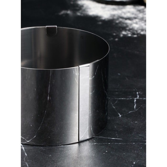 Форма для выпечки и выкладки с регулировкой размера «Круг», h-12 см, d-20-38 см Форма для выпечки и выкладки с регулировкой размера «Круг», h-12 см, d-20-38 см