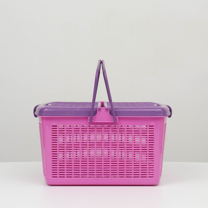 Корзина 47х36х27,5 см, фиолетовая Корзина 47х36х27,5 см, фиолетовая
