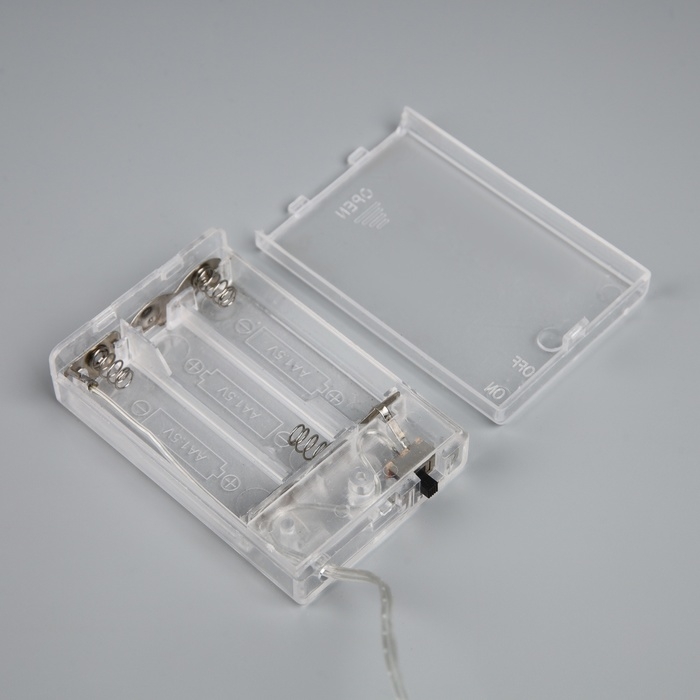 Гирлянда «Нить-грозди» 120 см, нить прозрачная, «Снежинки», 30 LED, 4.5В, батарейки ААх3 (нет в комплекте), свечение тёплое белое Гирлянда «Нить-грозди» 120 см, нить прозрачная, «Снежинки», 30 LED, 4.5В, батарейки ААх3 (нет в комплекте), свечение тёплое белое