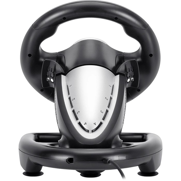 Руль Defender Turbo Pro, проводной, вибрация, для PC, 2 педали, USB Руль Defender Turbo Pro, проводной, вибрация, для PC, 2 педали, USB